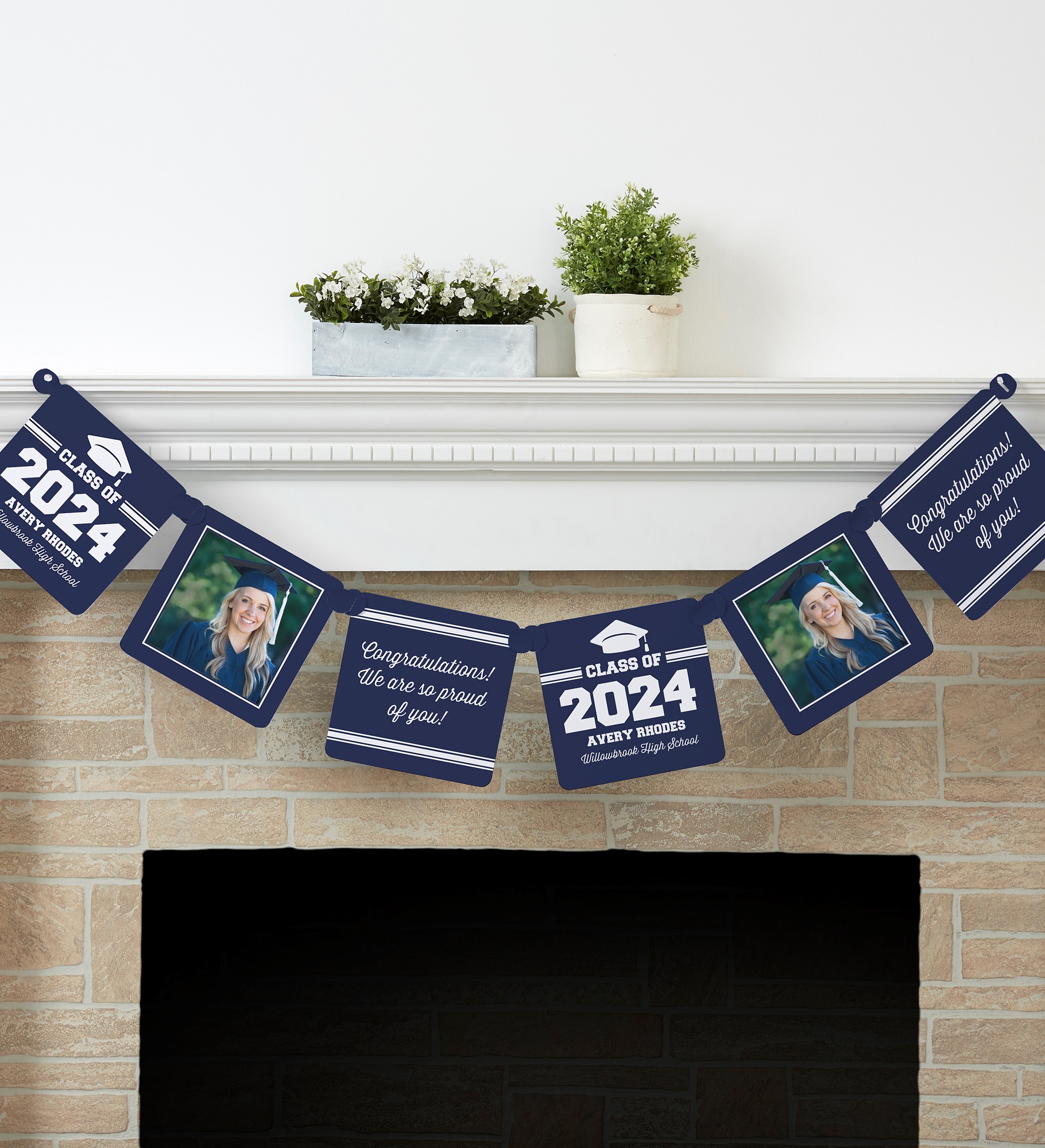 Class Of Personalized Graduation Photo Paper Banner
